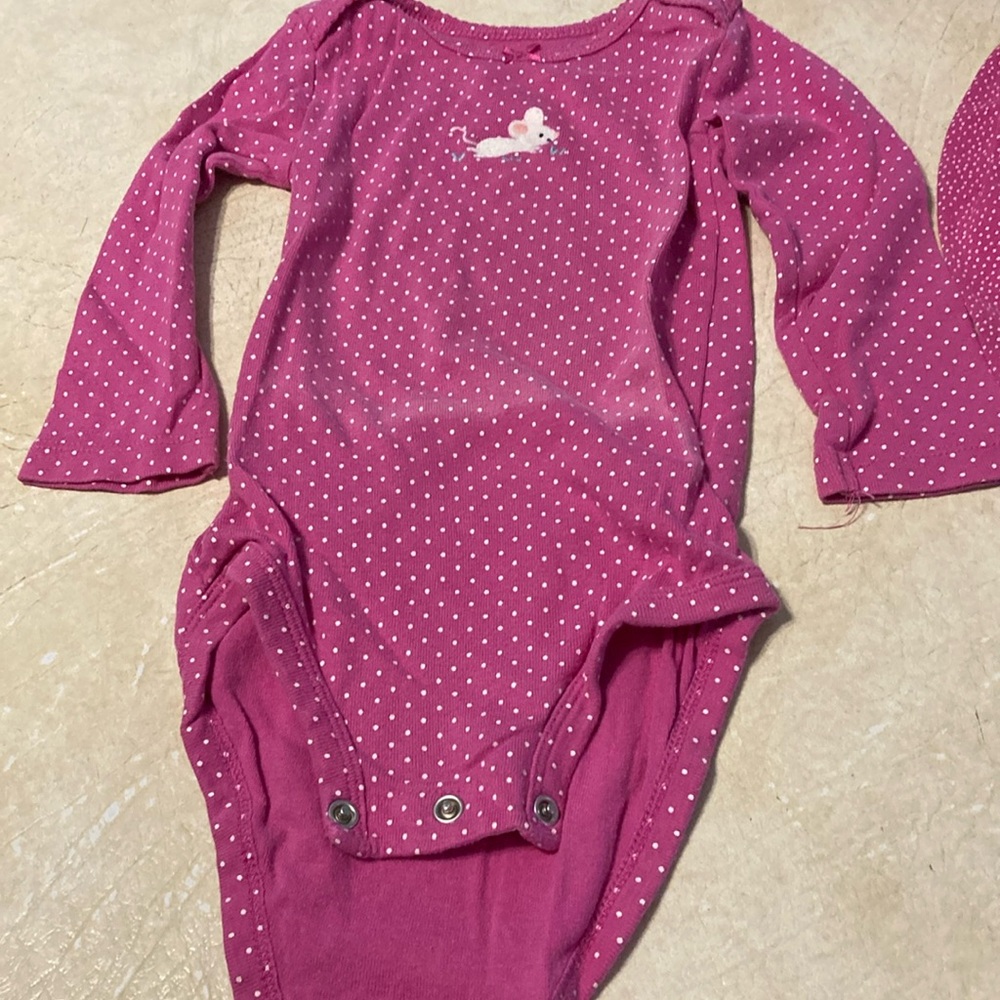 Girls 18M pair of pink onesies